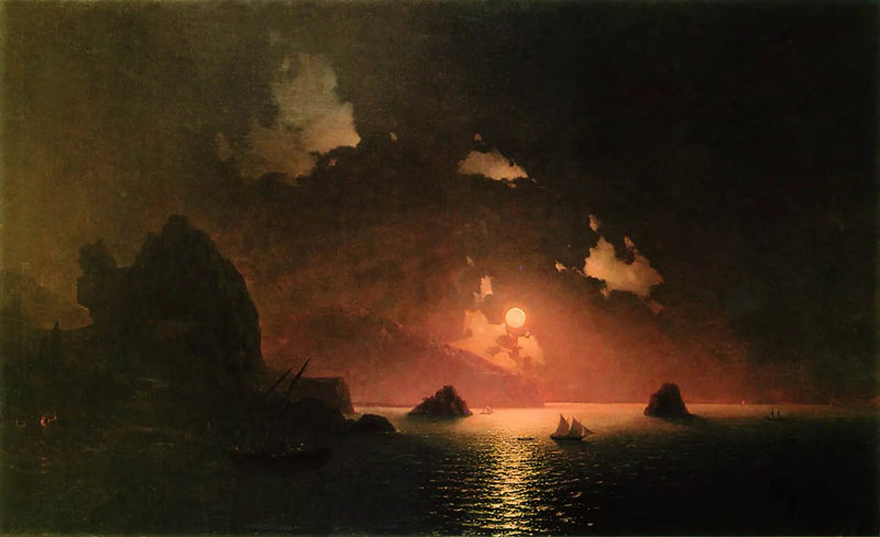 Gurzuf natten - Ivan Aïvazovski