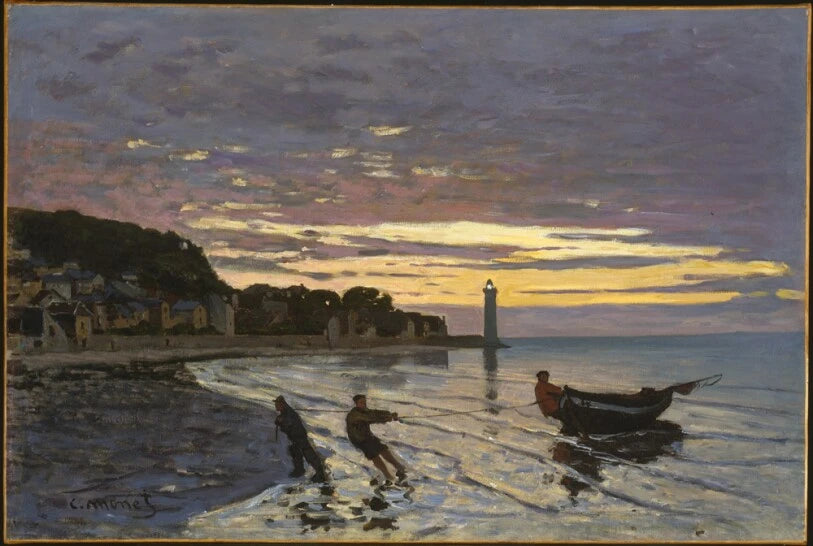 Hälsa en båt i Honfleur W37 - Claude Monet