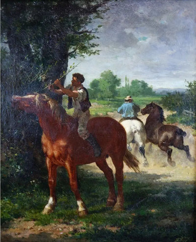 Halte du cavalier - Rosa Bonheur - Alpha Reproduction