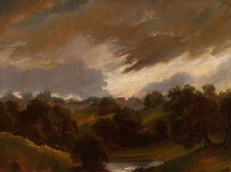 Hampstead, åskmolnig himmel - John Constable