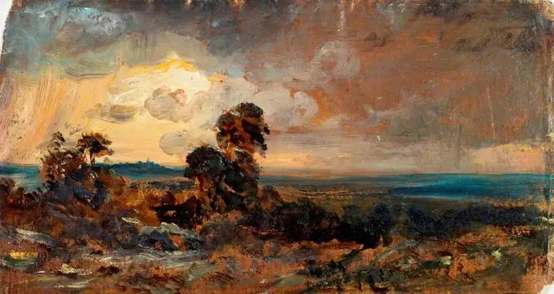 Hampstead: Stormig solnedgång - John Constable