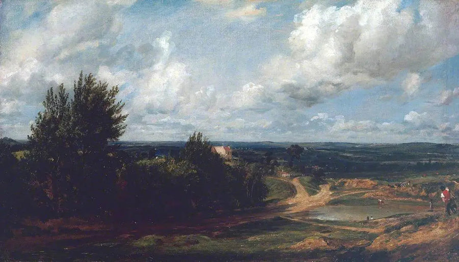 Hampstead Heath, med huset kallat « The Salt Box » - John Constable