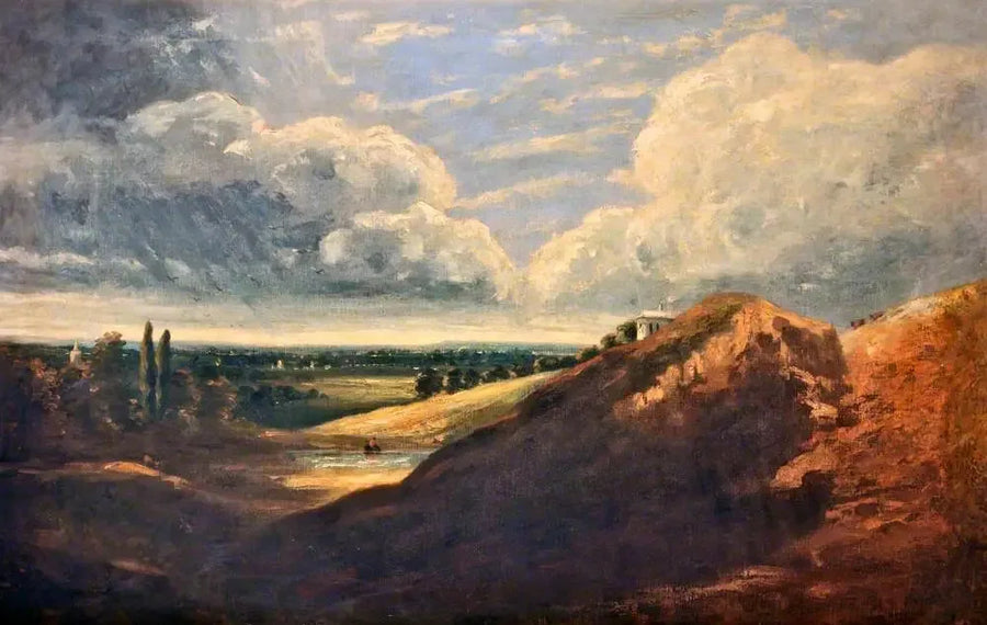 Hampstead Heath, Branch Hill-sjön - John Constable