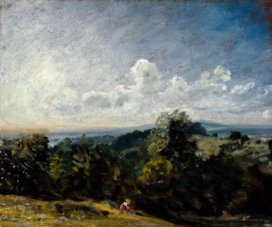 Hampstead Heath, vy västerut mot Harrow I - John Constable