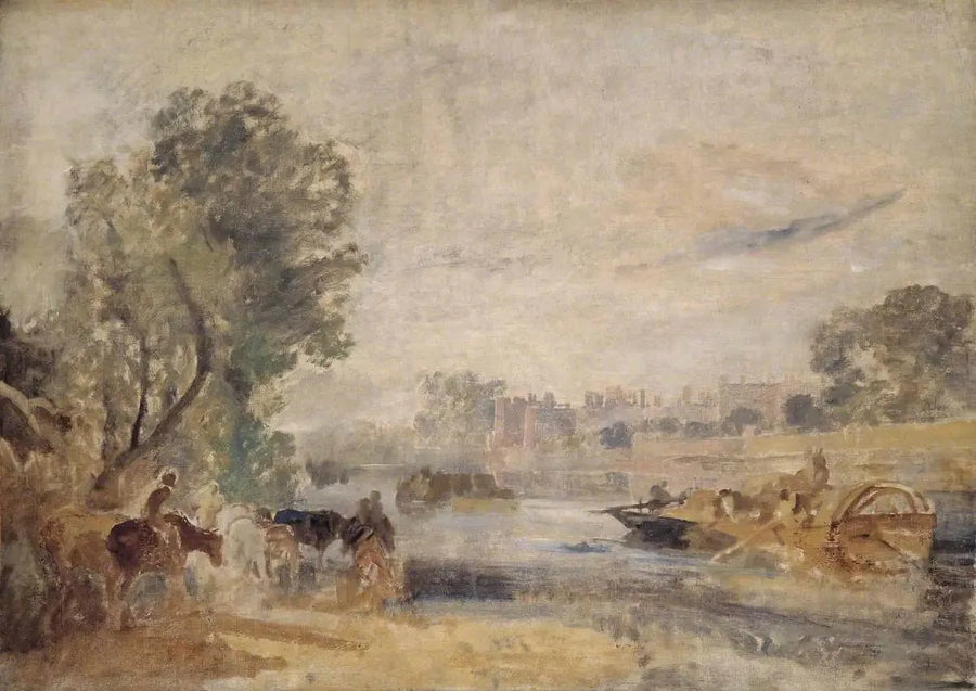 Hampton Court från Themsen - J. M. W. Turner