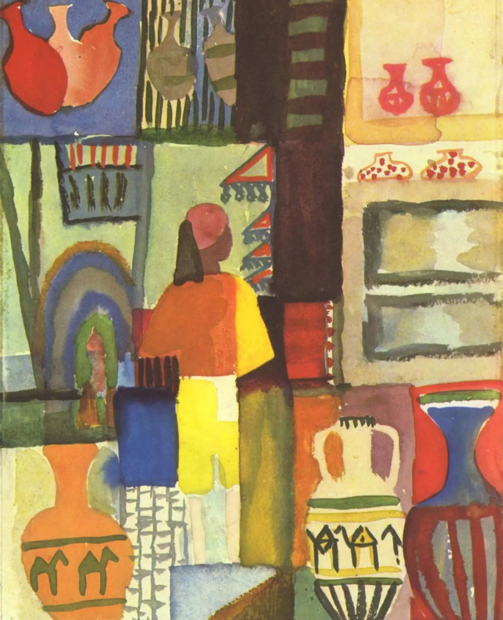 Reproduction du tableau « Q130745620 - August Macke » par Alpha Reproduction en peinture à l’huile