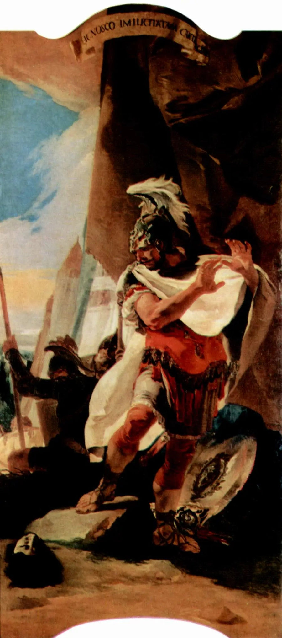 Hannibal erkänner sin bror Hasdrubals huvud - Giovanni Battista Tiepolo