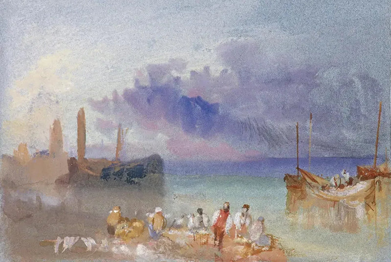 Hamnutsikt - J. M. W. Turner