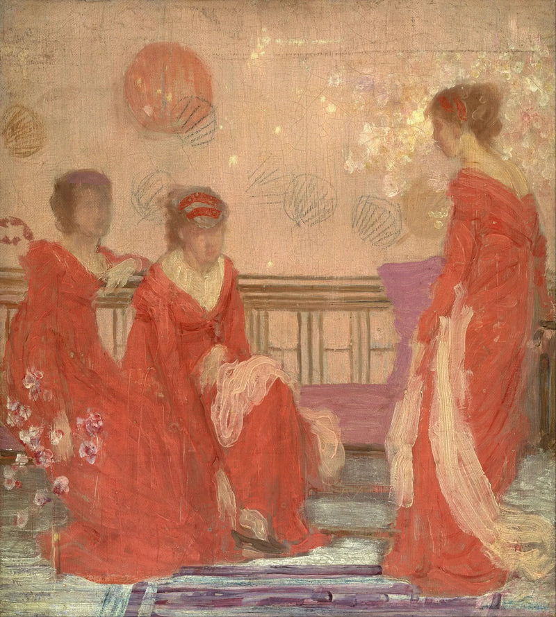 Harmoni i färgerna av kött och röd - James Abbott McNeill Whistler