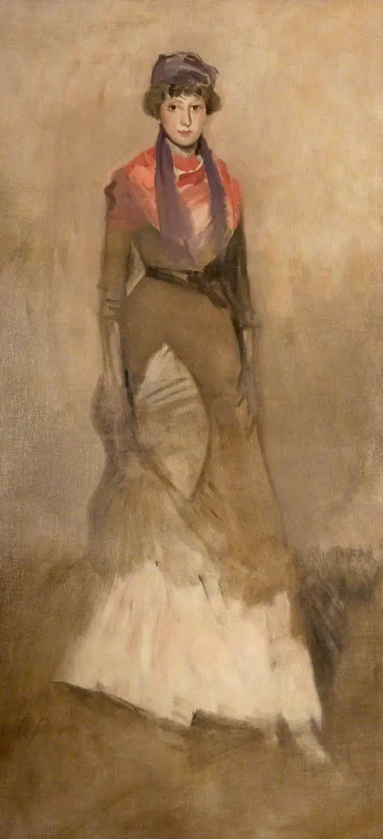 Harmoni i färg fauvism och lila: Miss Finch - James Abbott McNeill Whistler