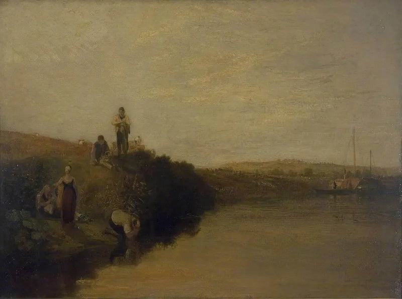 Skördemiddag, Kingston Bank - J. M. W. Turner