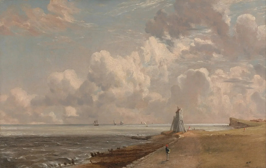 Harwich: den låga fyren och Beacon Hill - John Constable