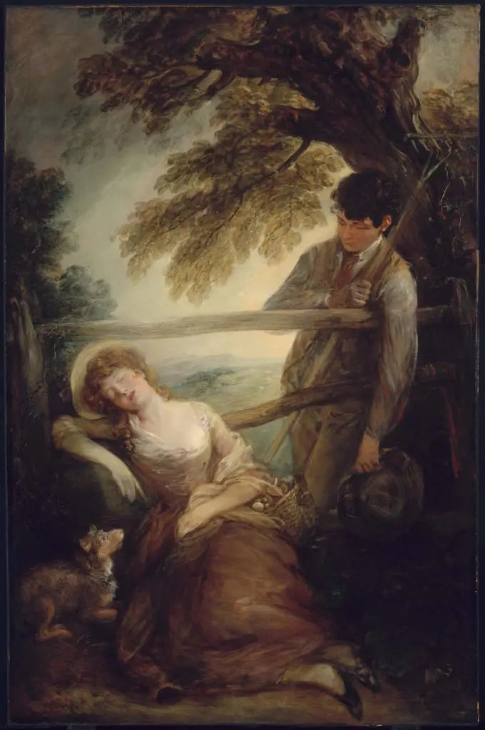 Haymaker och den sovande flickan - Thomas Gainsborough