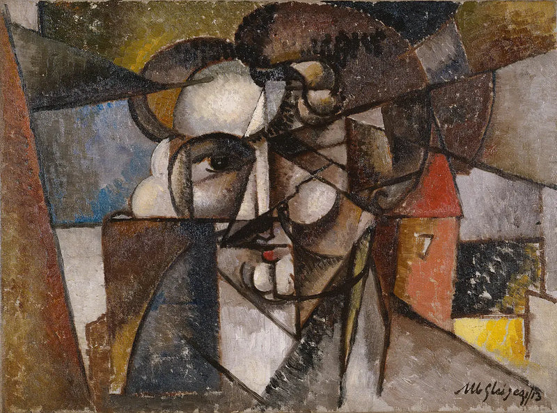 Huvud i ett landskap - Albert Gleizes