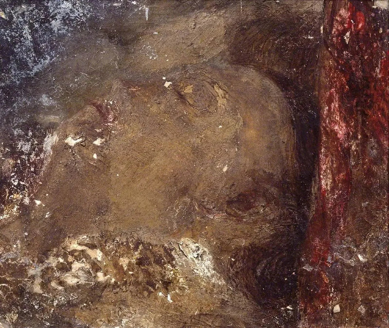 Huvud av en sovande person - J. M. W. Turner