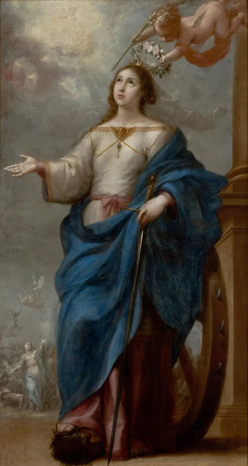 Heliga Katarina av Alexandria - Bartolomé Esteban Murillo