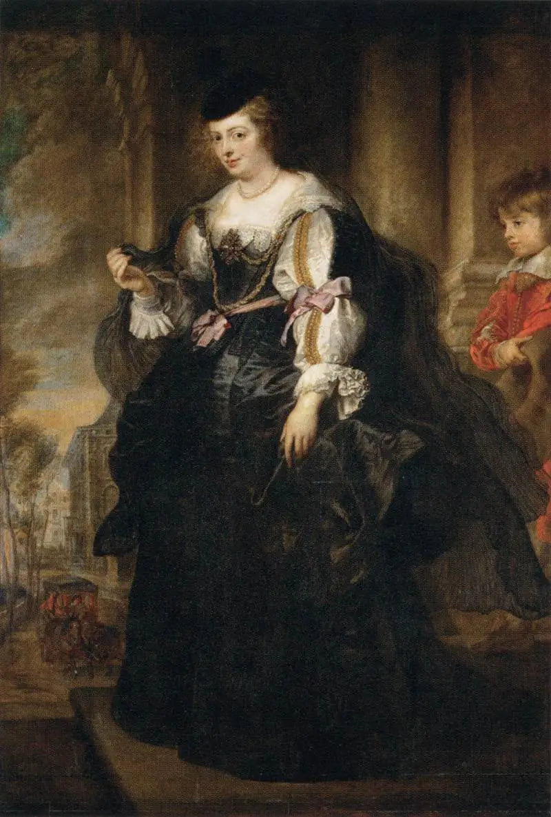 Hélène Fourment i vagn - Peter Paul Rubens