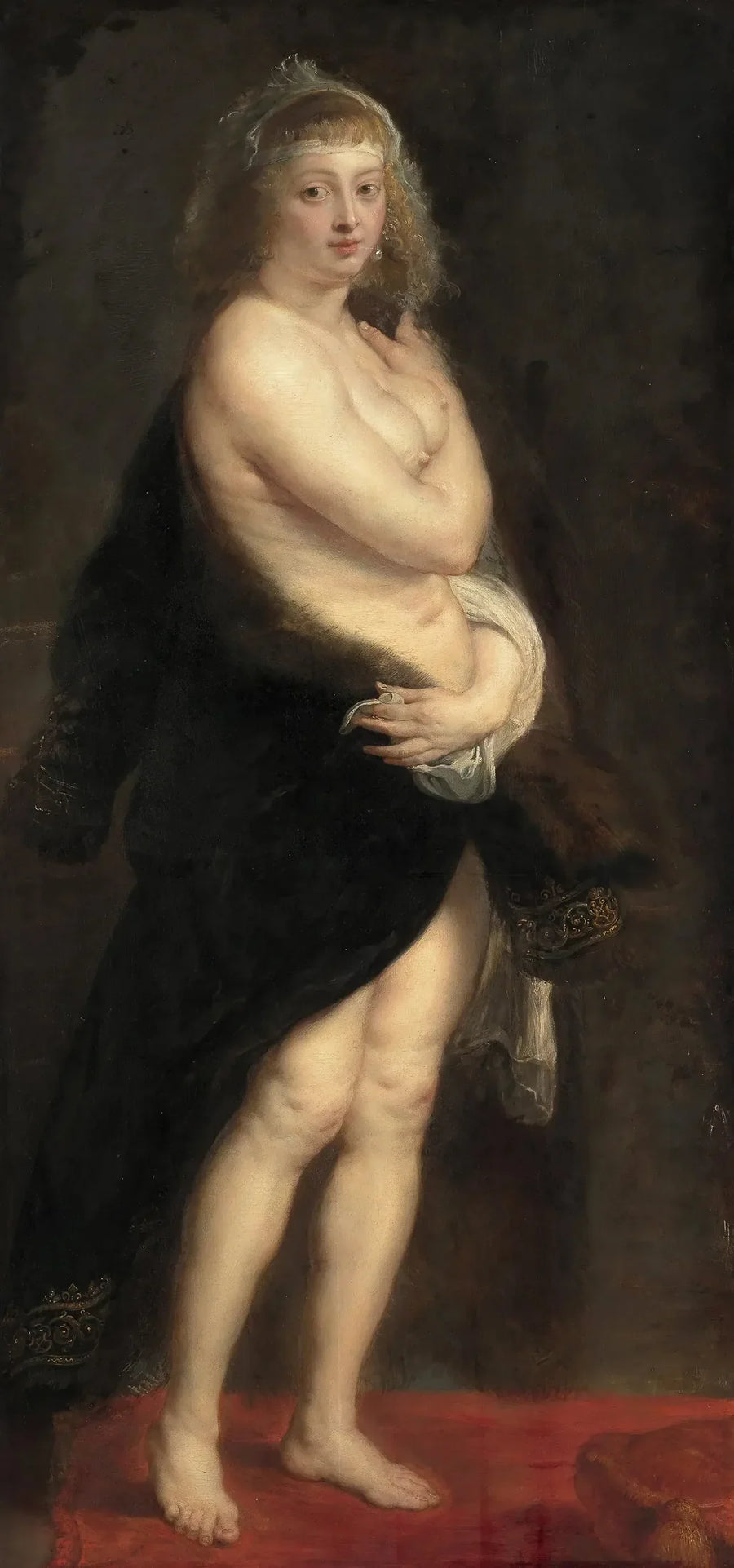 Hélène Fourment som lämnar badet - Peter Paul Rubens