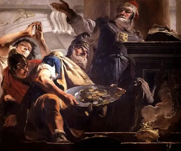 Héliodore förstör templet - Giovanni Battista Tiepolo