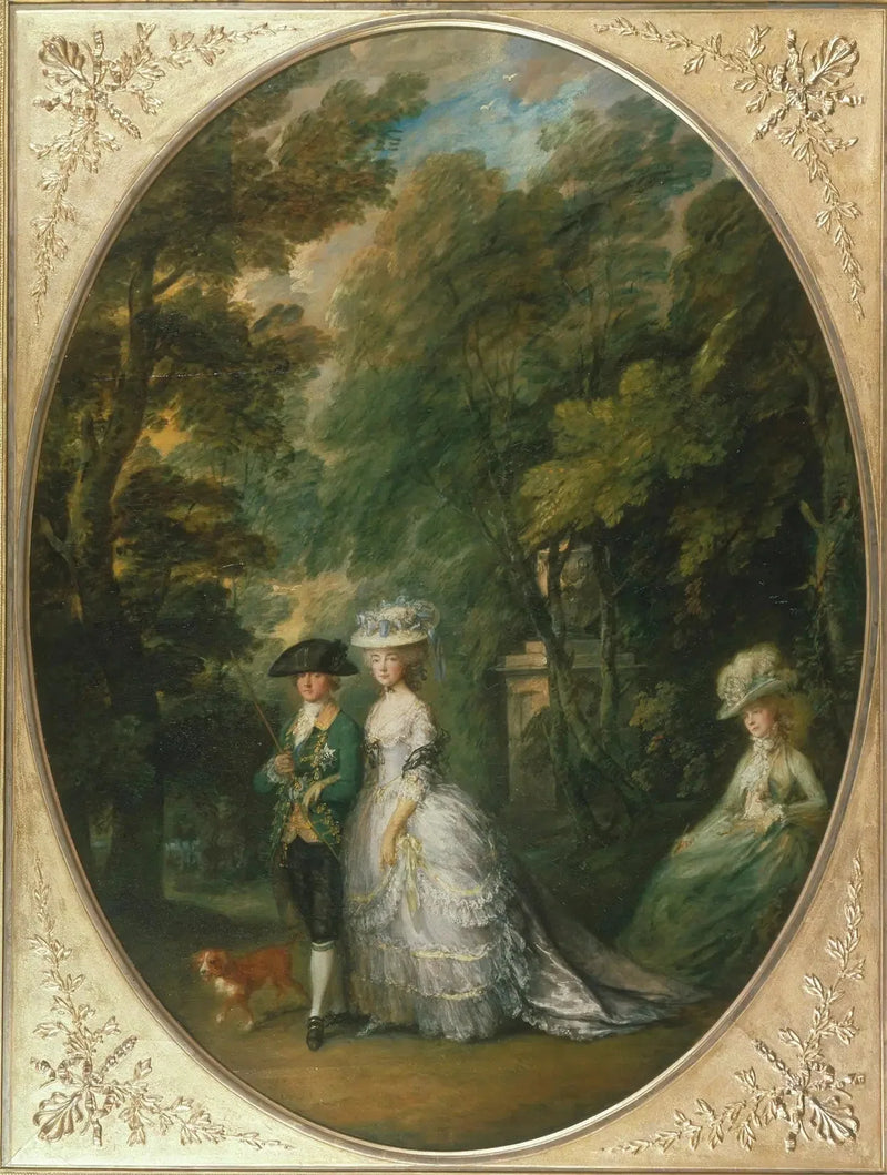 Henri, hertig av Cumberland med Anne, hertiginna av Cumberland, och Lady Elizabeth Luttrell - Thomas Gainsborough