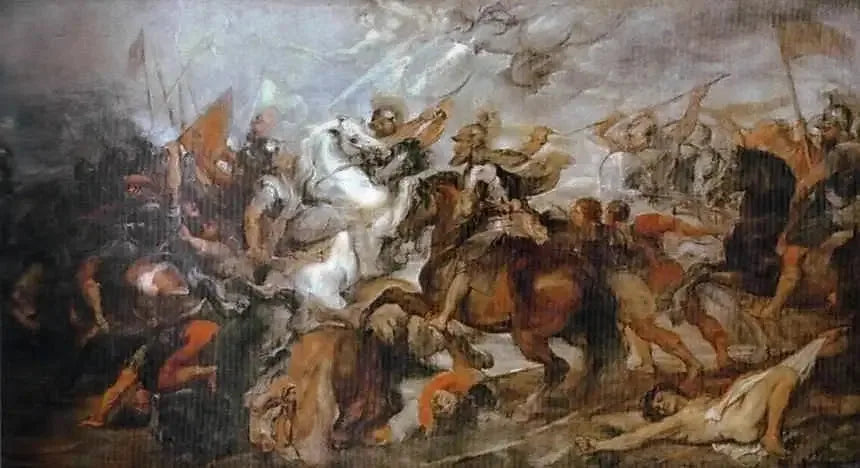 Henri IV vid slaget vid Ivry, den 14 mars 1590 - Peter Paul Rubens