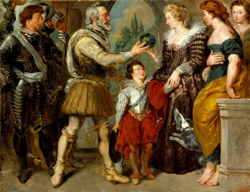 Henrik IV överlämnar regentskapet till Maria de' Medici - Eugène Delacroix