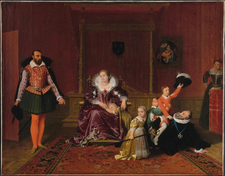 Henrik IV tar emot den spanska ambassadören - Jean-Auguste-Dominique Ingres