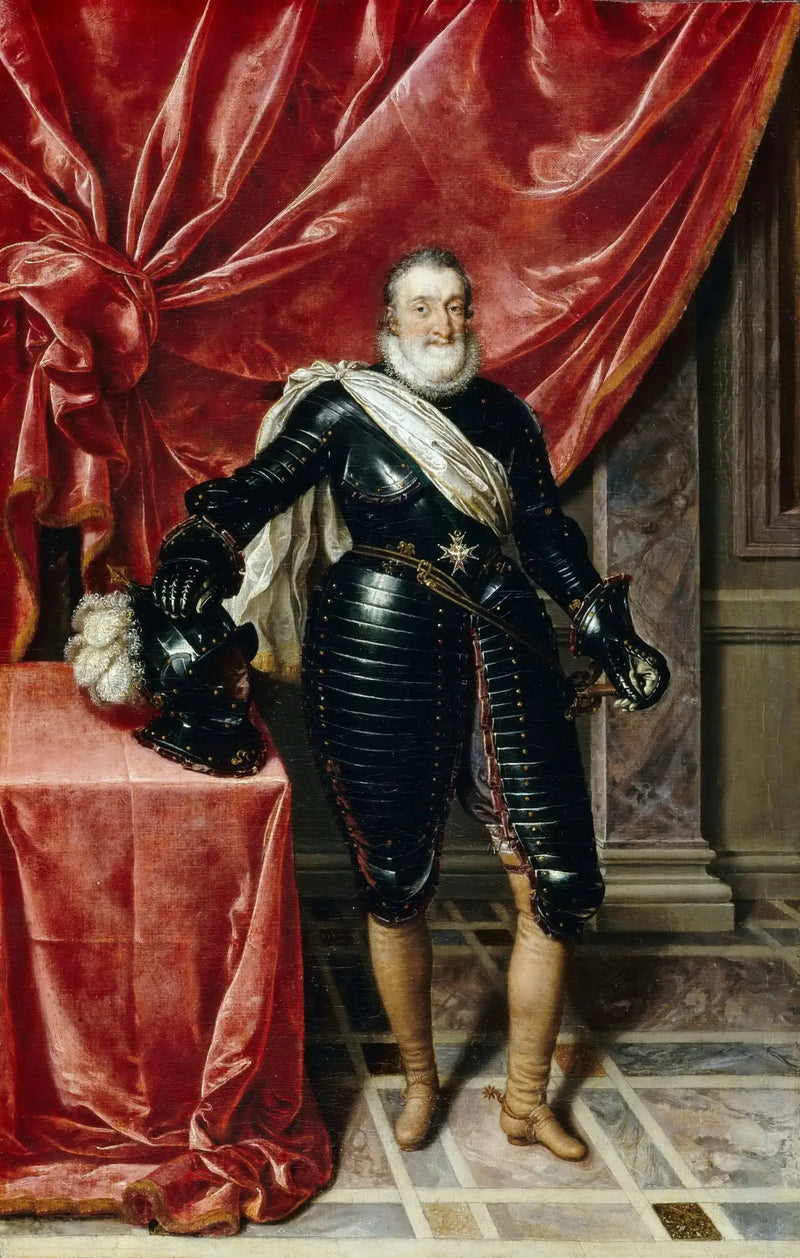 Henrik IV, Frankrikes kung, i rustning - Frans Pourbus den yngre