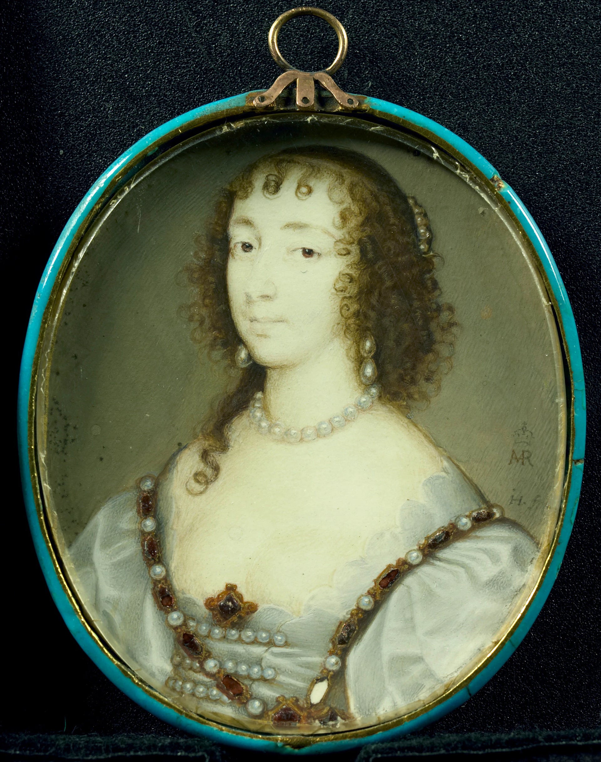 Henriette Marie de France (1609-1669). Épouse de Charles Ier d'Angleterre - John Hoskins