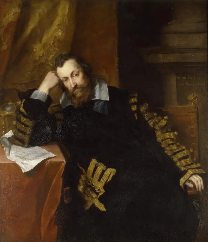 Henry Percy, 9:e earl av Northumberland KG (1564-1632), « Den trollkunnige earl » - Antoine van Dyck