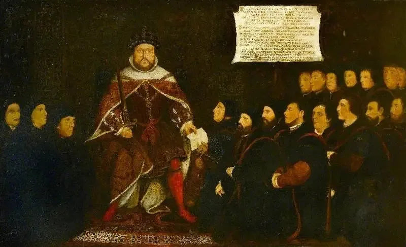 Henrik VIII och barberarskärarna - Hans Holbein den yngre