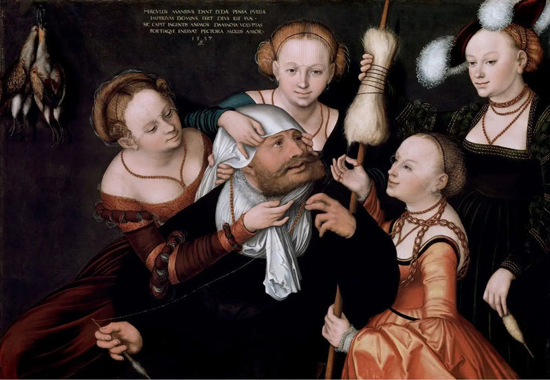 Herakles och Omfale - Lucas Cranach den äldre
