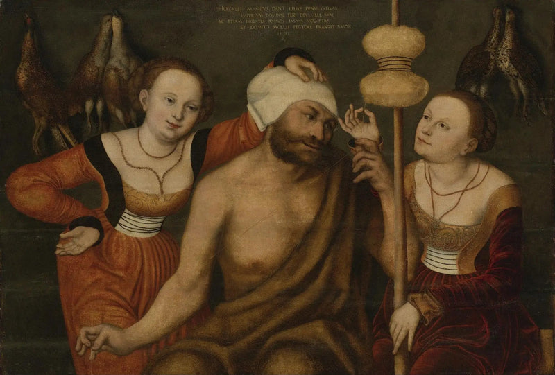 Herakles och Omfale - Lucas Cranach den äldre