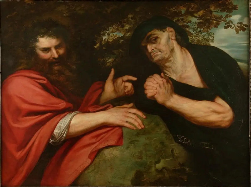 Héraclite och Démocrite - Peter Paul Rubens