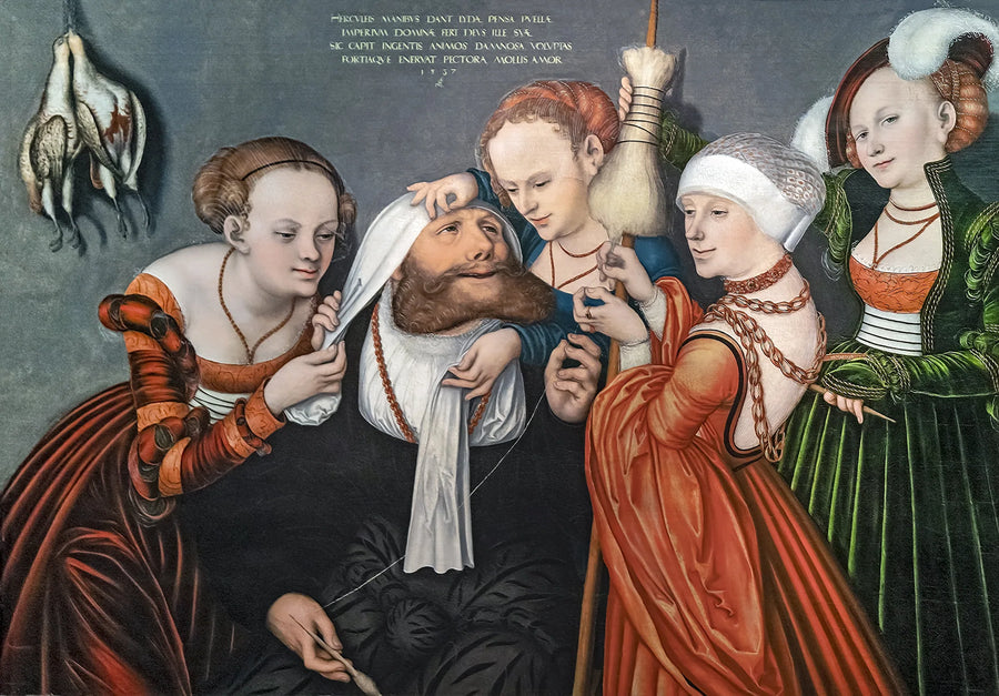 Herkules vid Omfales hov - Lucas Cranach den äldre