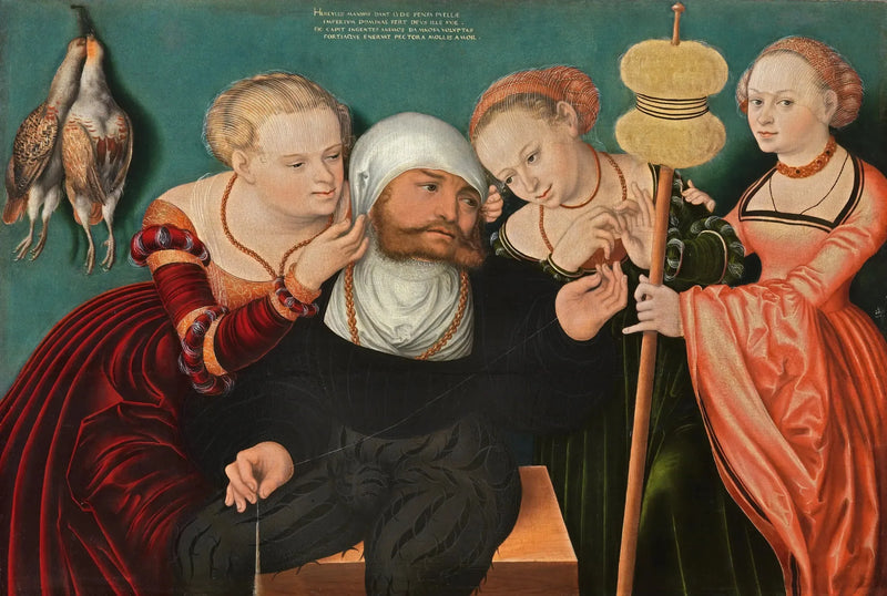 Herkules vid Omfales hov - Lucas Cranach den äldre