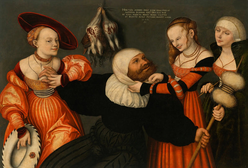 Herkules med Omfale - Lucas Cranach den äldre