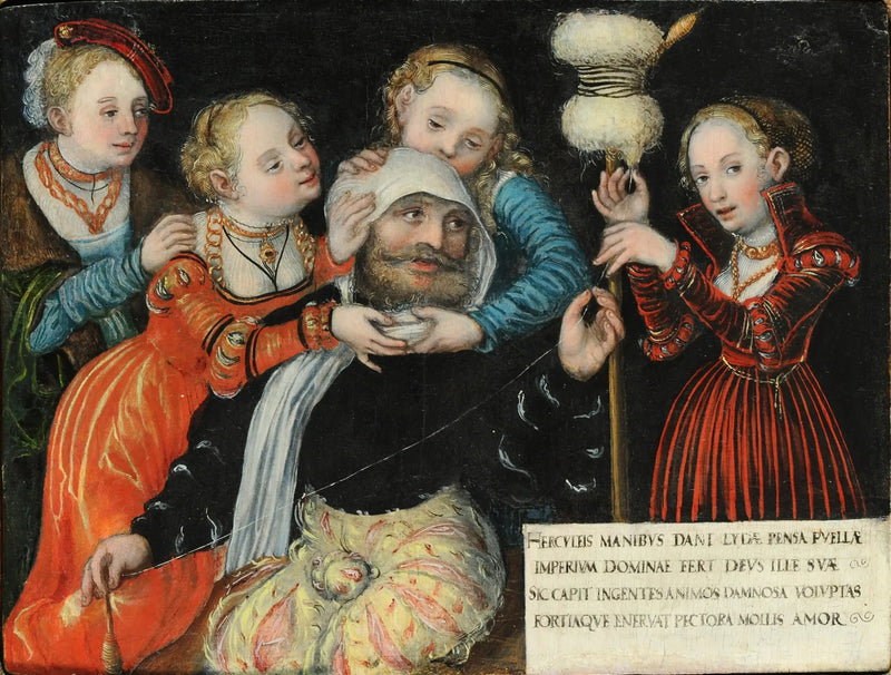 Herkules med Omfale - Lucas Cranach den äldre