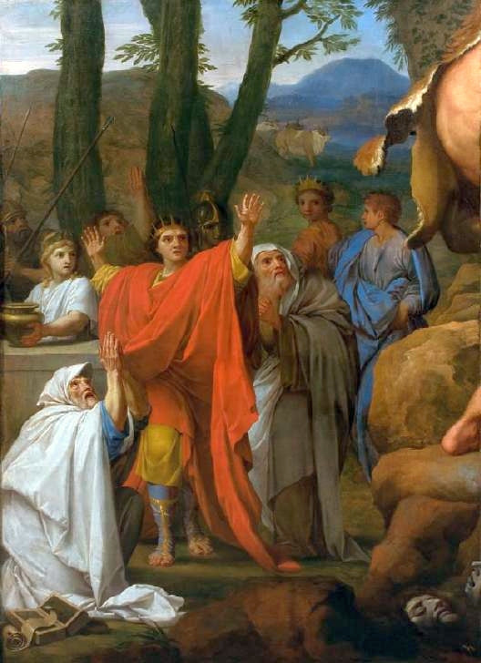 Hercule kämpar mot Cacus - Eustache Le Sueur