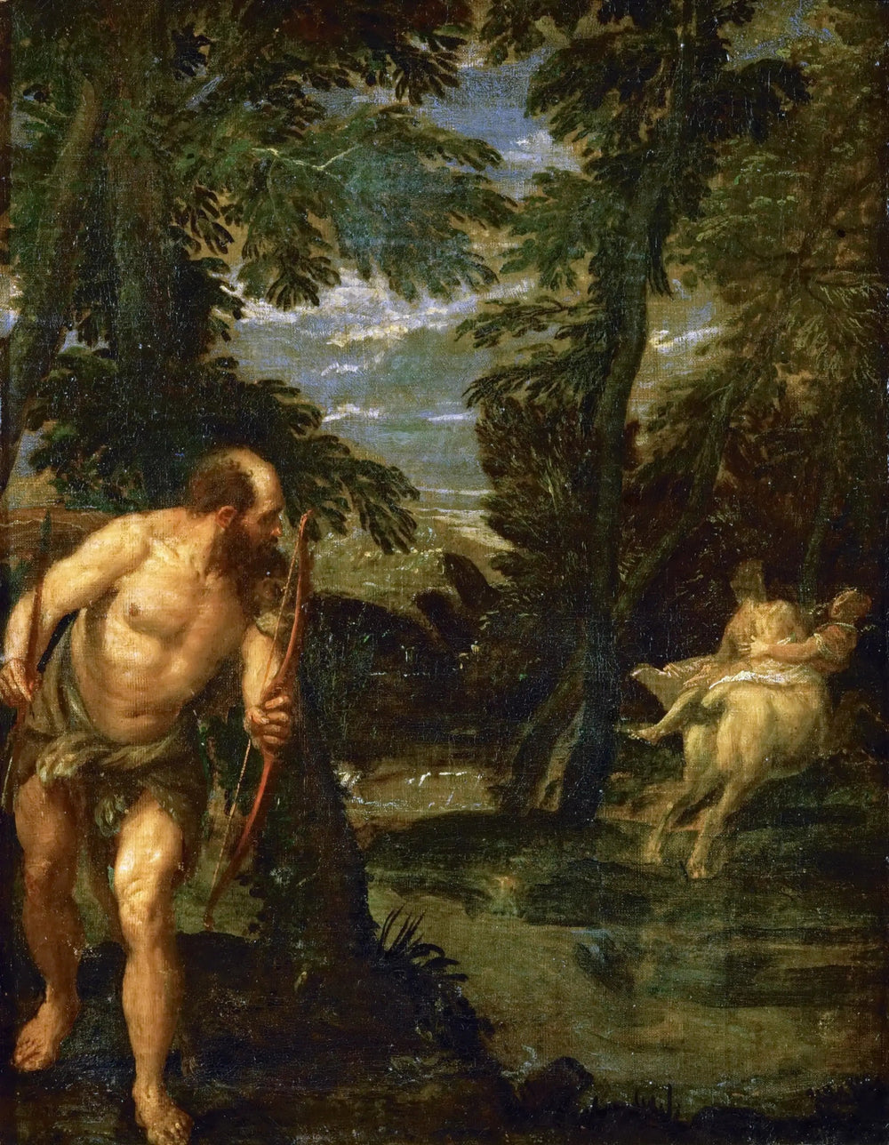 Hercule, Déjanire et le centaure Nessus - Paul Véronèse image 1 tableau peint à l’huile sur toile