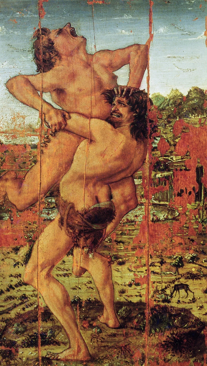 Herkules och Antaeus - Cosimo Tura