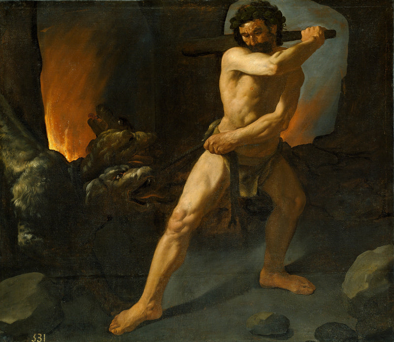 Herkules och Cerberus - Francisco de Zurbarán
