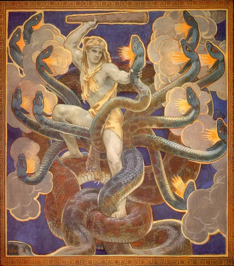 Herkules och hydran - John Singer Sargent