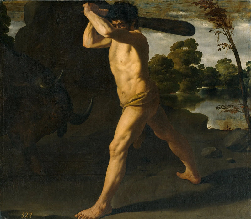 Herkules och den kretoiska tjuren - Francisco de Zurbarán