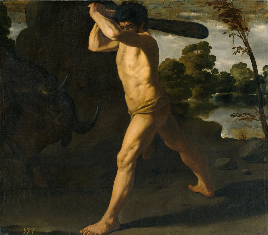 Herkules och den kretoiska tjuren - Francisco de Zurbarán
