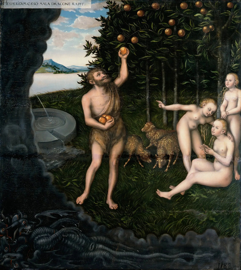 Herkules och Hesperiderna - Lucas Cranach den äldre