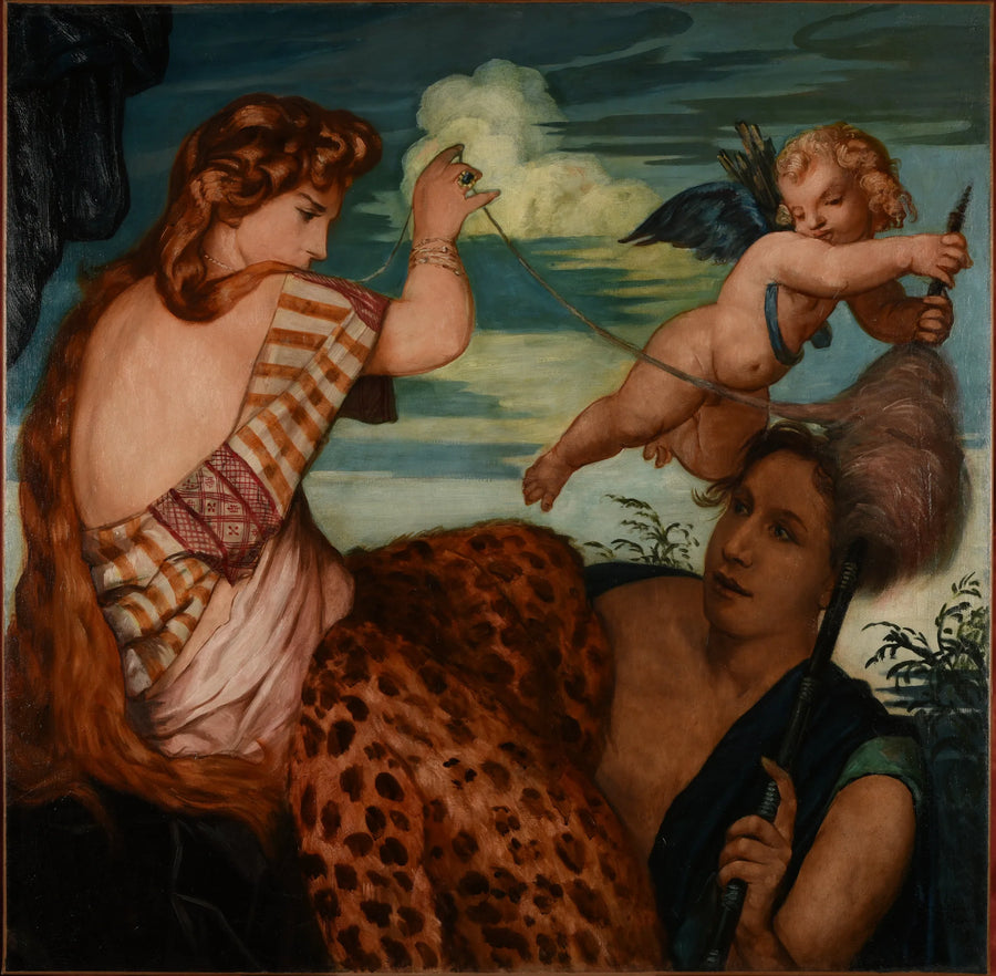 Herkules och Omfale - Émile Bernard