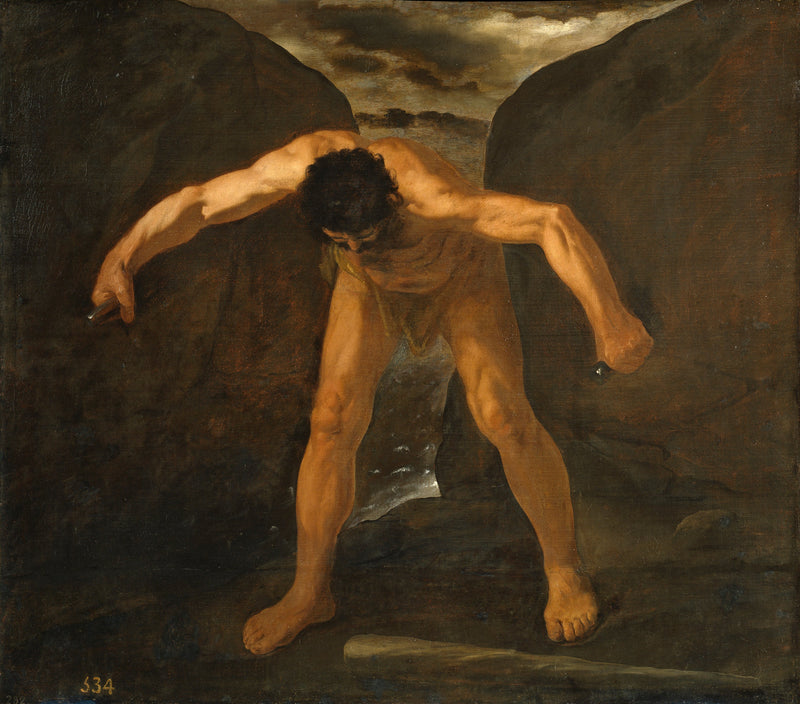 Herkules som skiljer Calpe- och Abyla-bergen - Francisco de Zurbarán