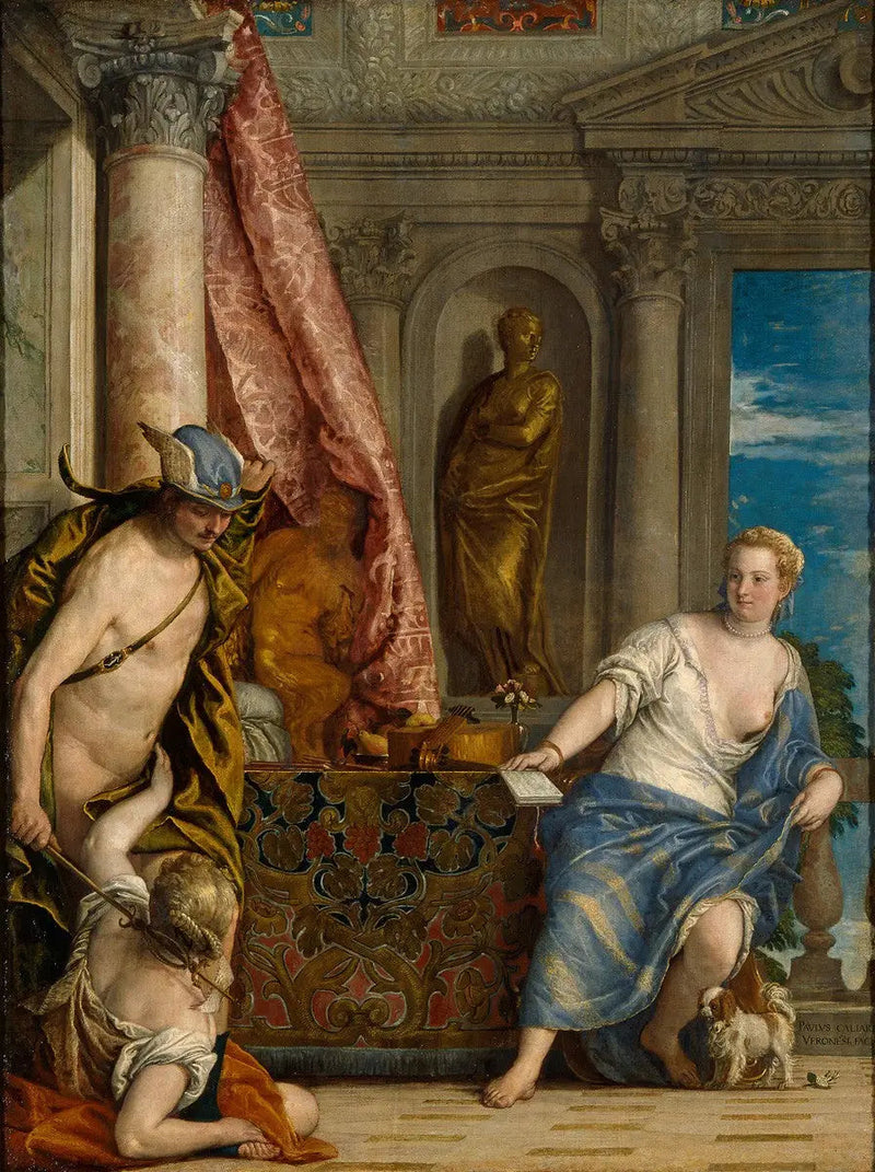 Hermès, Hersé och Aglauros - Paul Véronèse