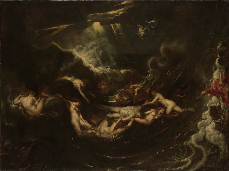 Héro och Léandre - Peter Paul Rubens